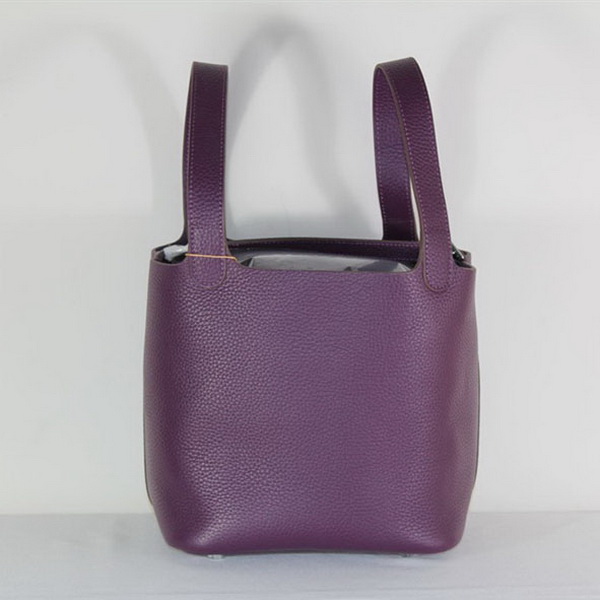 Fake & Replica Hermes Picotin Double Shoulder Bag Purple 509060